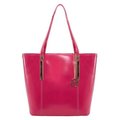 Mckleinusa McKlein 97543 Cristina Leather Shoulder Tote Bag; Fuchsia - 13.5 x 6 x 14 in. 97543